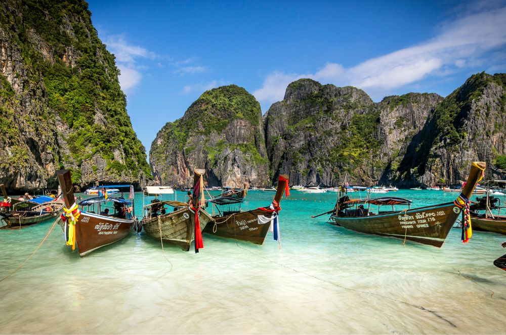 Beautiful beach island Phi Phi in Thailand